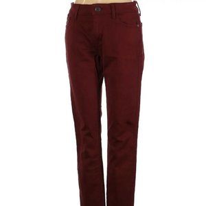 DL1961 Sz 26 margaux instasculpt ankle skinny drought burgundy jeans
